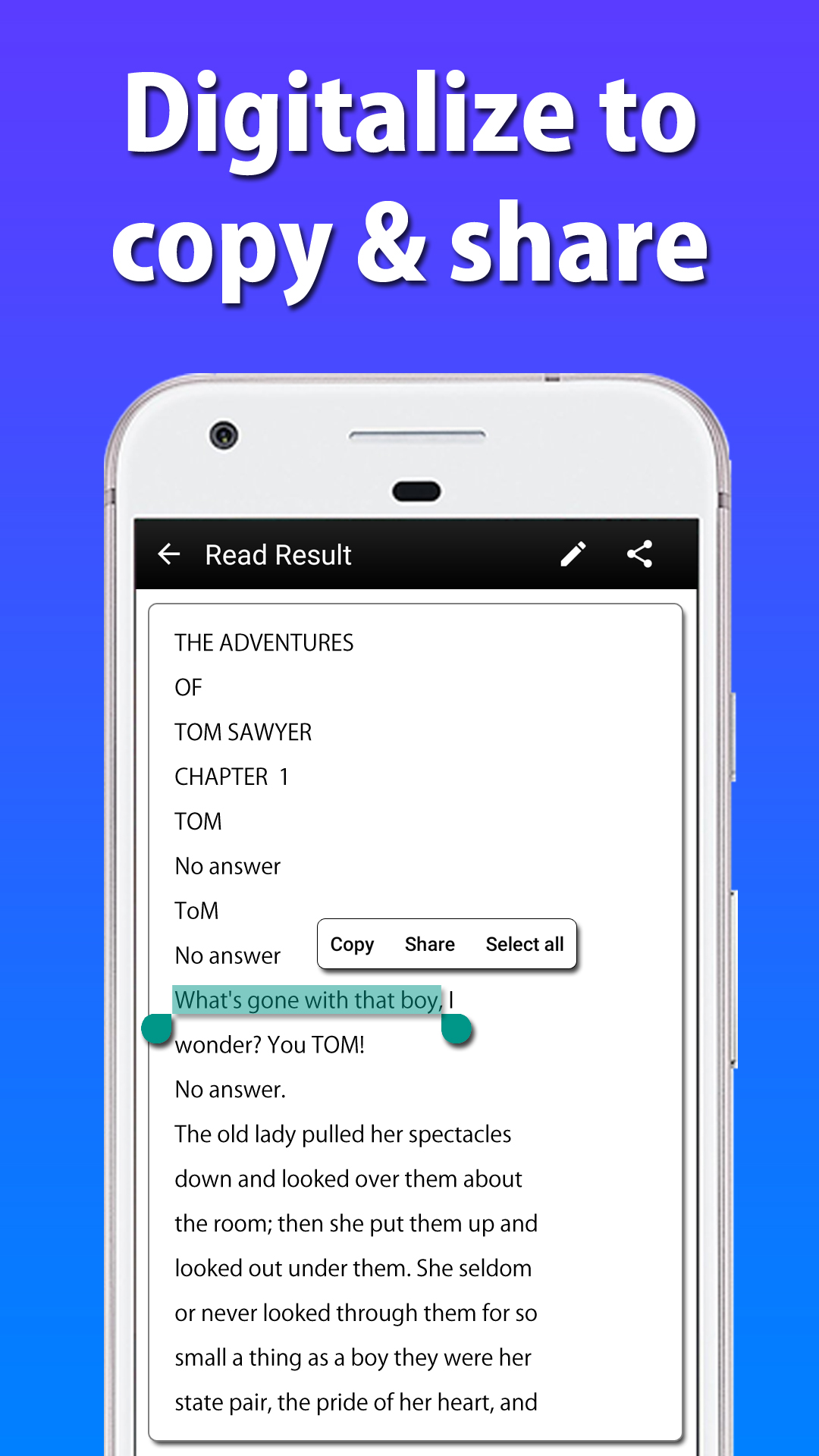 اسکرین شات 2 برنامه Text Scanner [OCR]