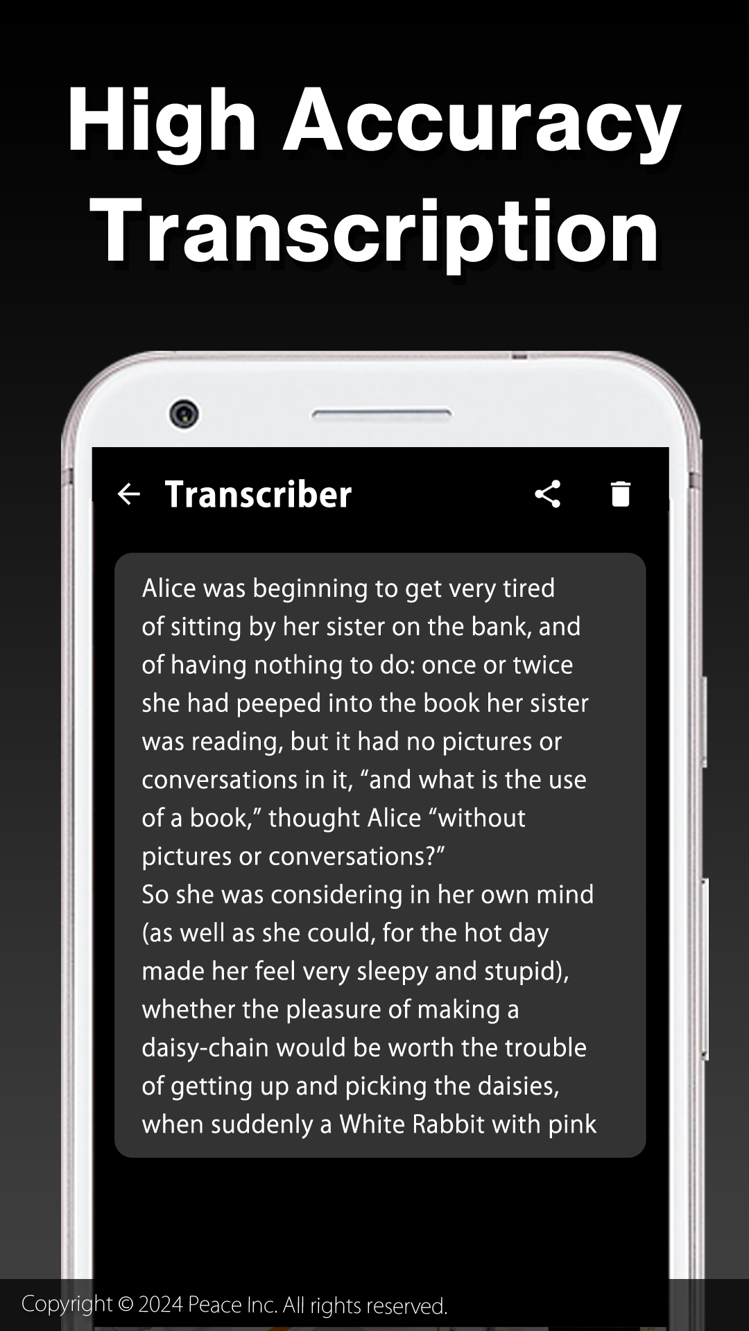 اسکرین شات 3 برنامه Transcriber - Speech to Text