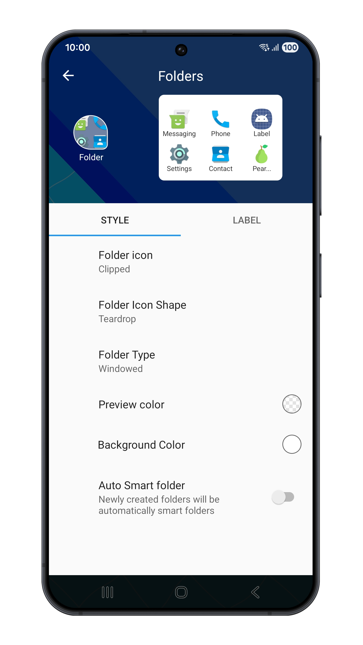 اسکرین شات 6 برنامه Pear Launcher
