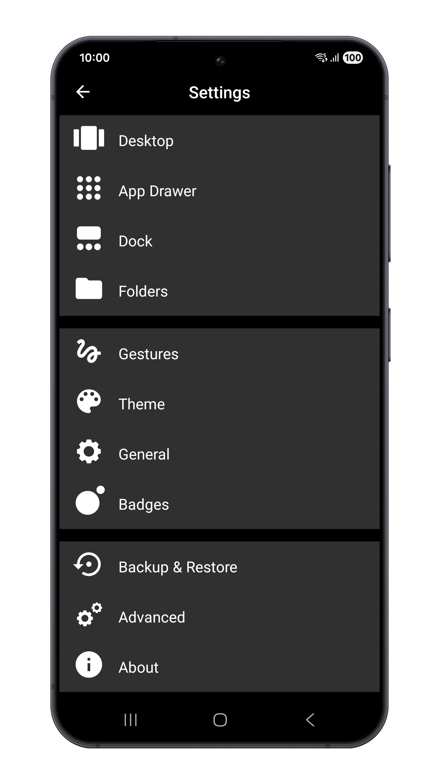 اسکرین شات 4 برنامه Pear Launcher