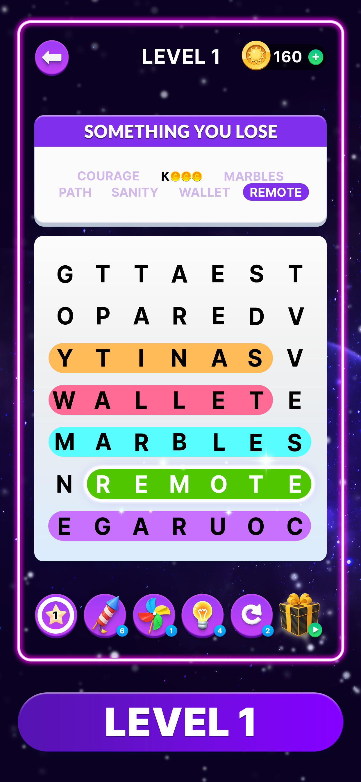 اسکرین شات 1 بازی Wordscapes Search: Word Games