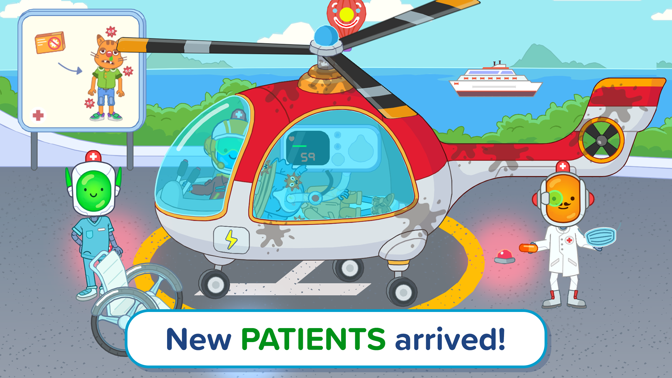 اسکرین شات 2 بازی Pepi Hospital 2: Flu Clinic
