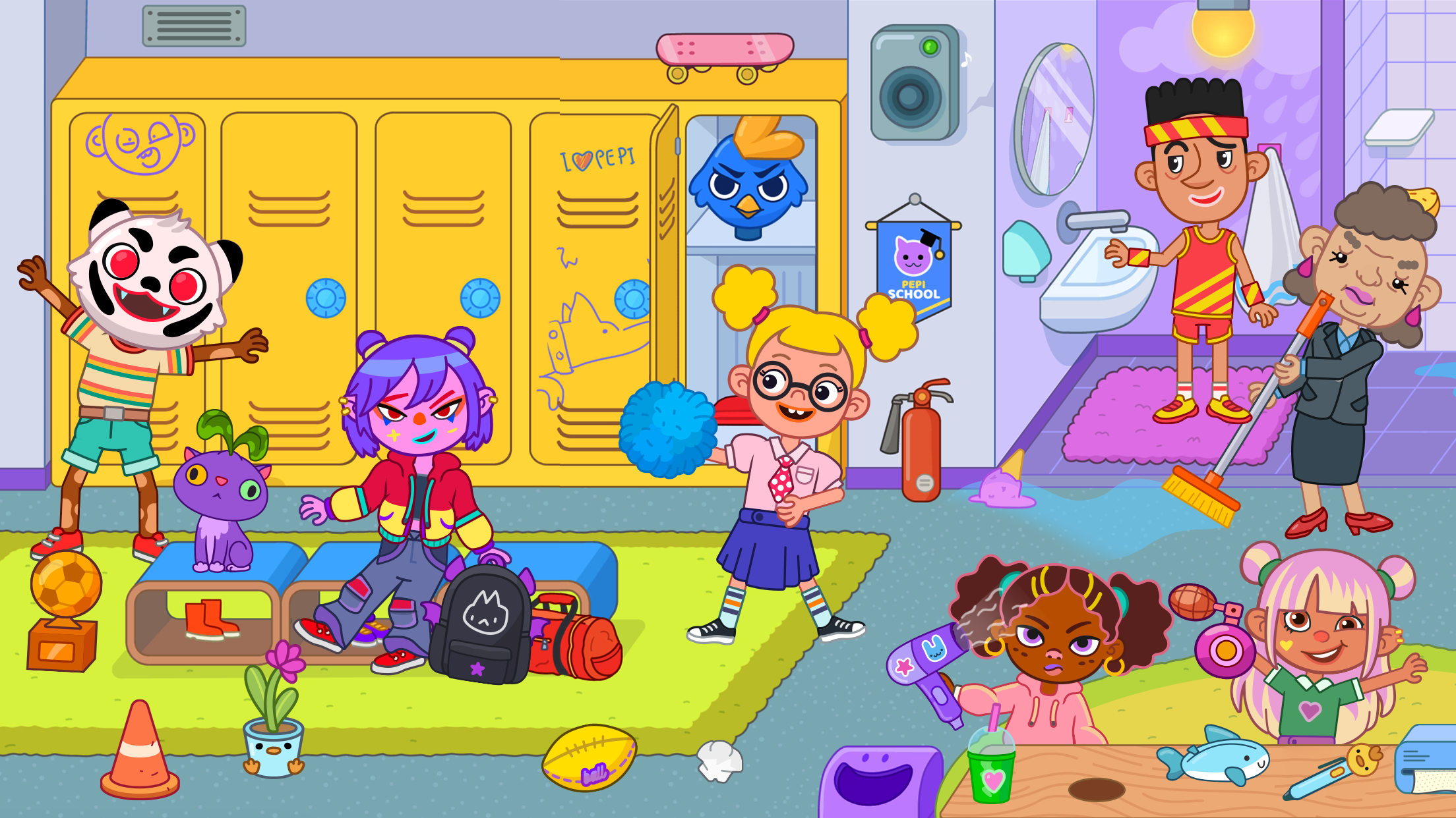 اسکرین شات 7 بازی Pepi School: Fun Kid Games