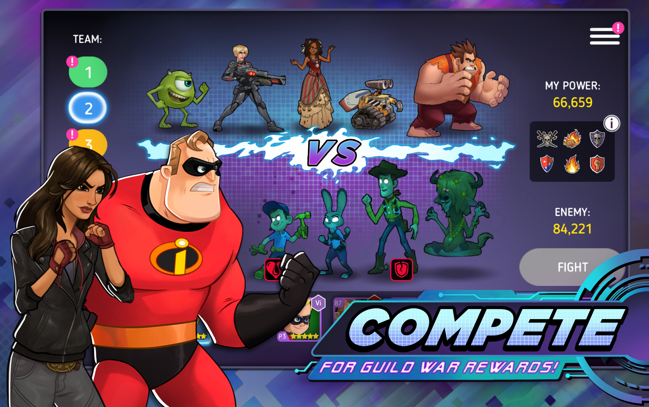 اسکرین شات 6 بازی Disney Heroes: Battle Mode