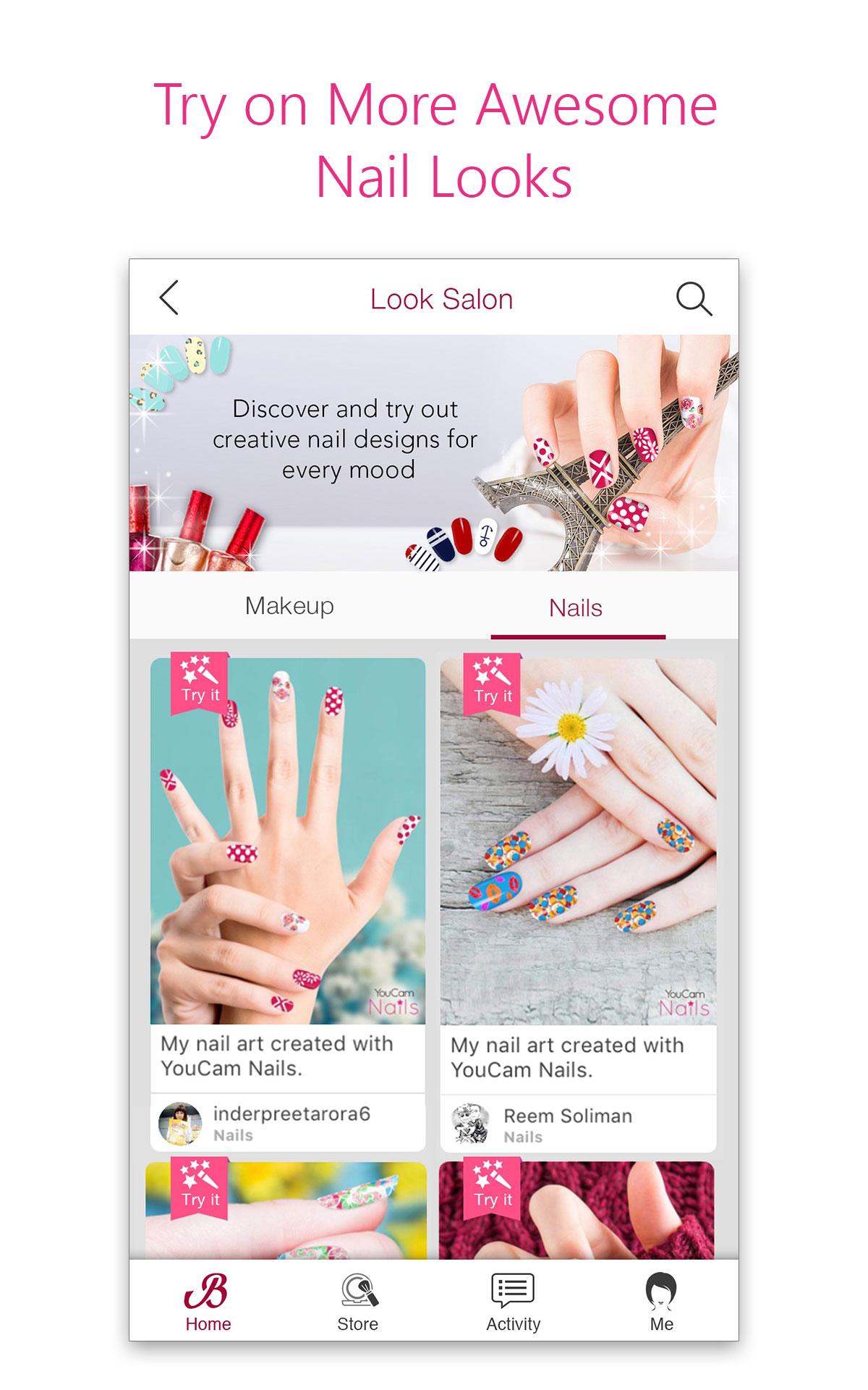 اسکرین شات 5 برنامه YouCam Nails - Manicure Salon for Custom Nail Art