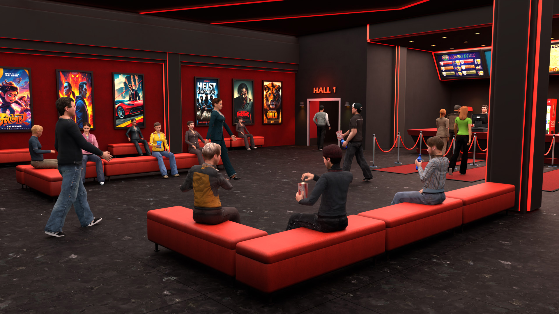 اسکرین شات 3 بازی Cinema Movie Theatre Simulator