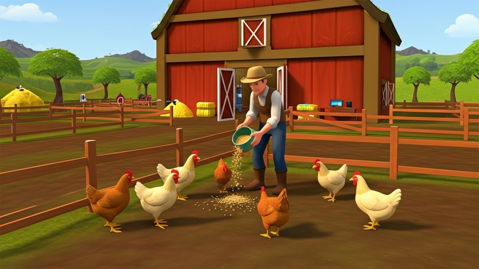 اسکرین شات 4 بازی Egg & Ranch Farming Simulator