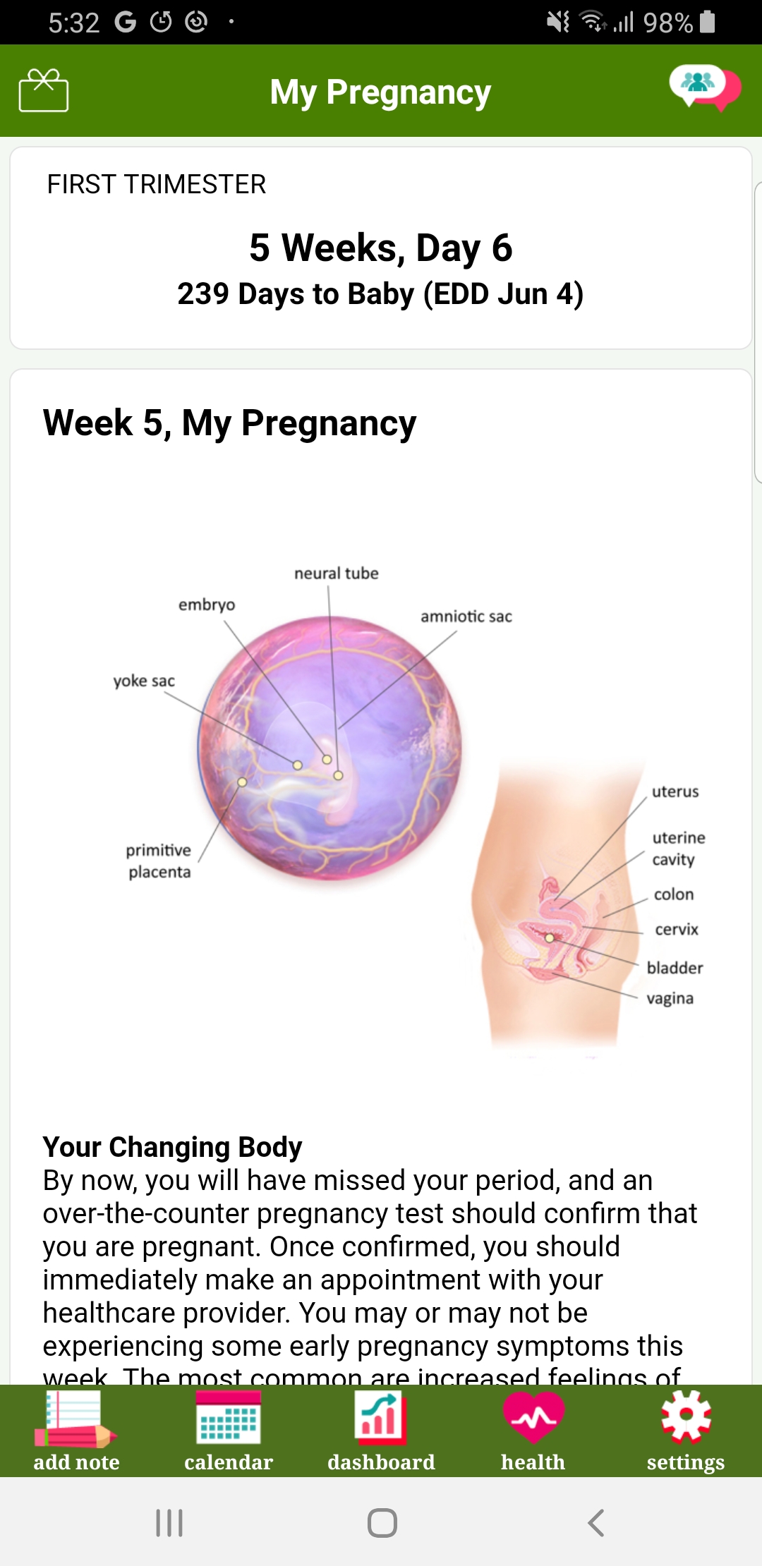 اسکرین شات 8 برنامه Period Tracker