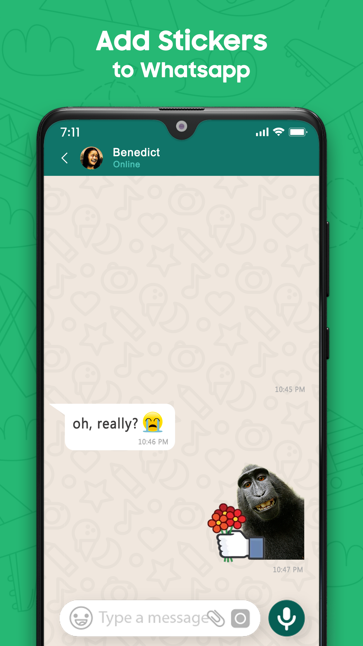 اسکرین شات 3 برنامه Sticker Maker For WhatsApp