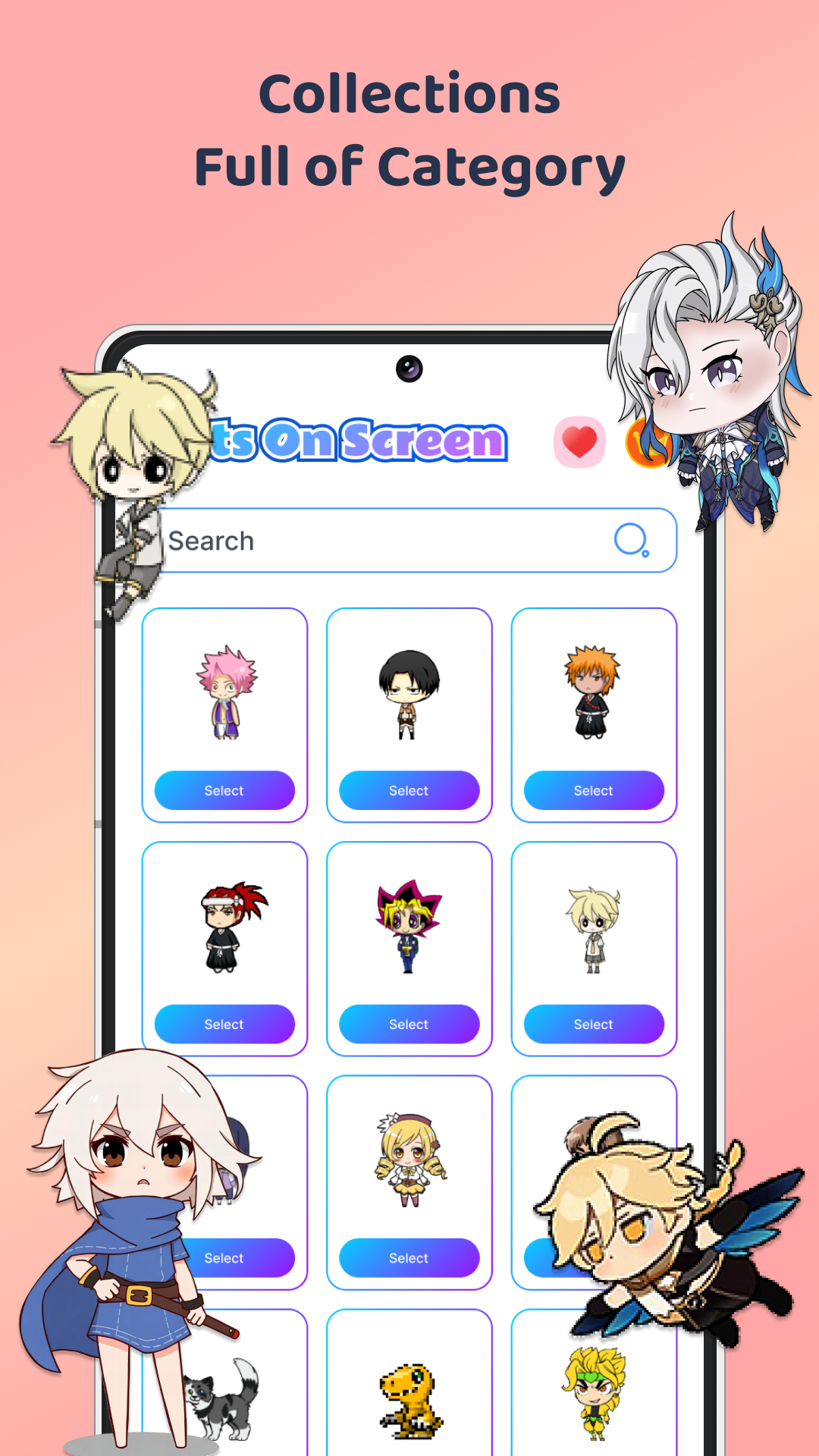 اسکرین شات 2 برنامه Live Anime Shimeji Pets