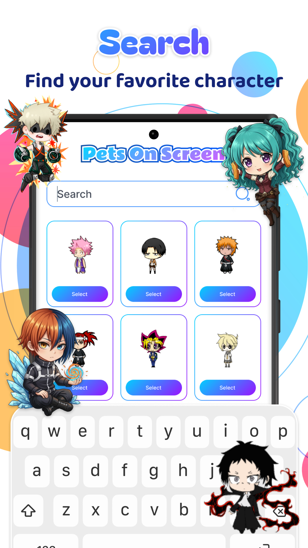 اسکرین شات 3 برنامه Live Anime Shimeji Pets