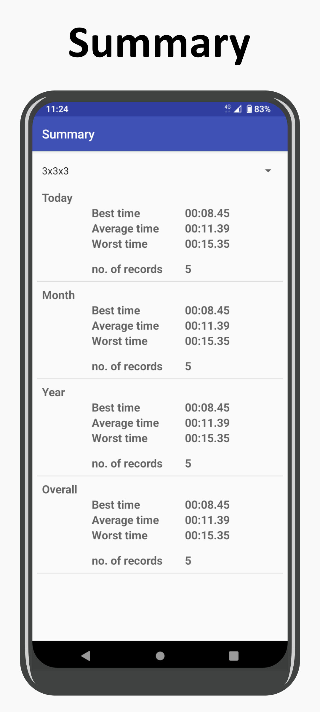 اسکرین شات 7 برنامه Cube Timer