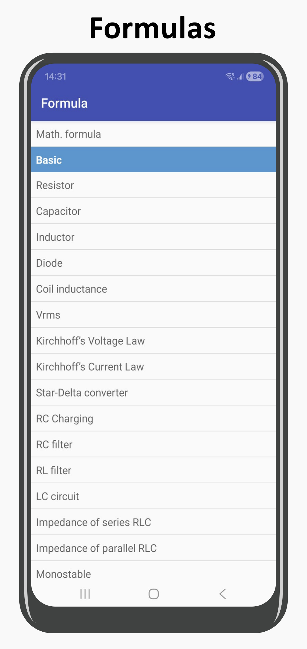 اسکرین شات 7 برنامه Electronics Toolbox