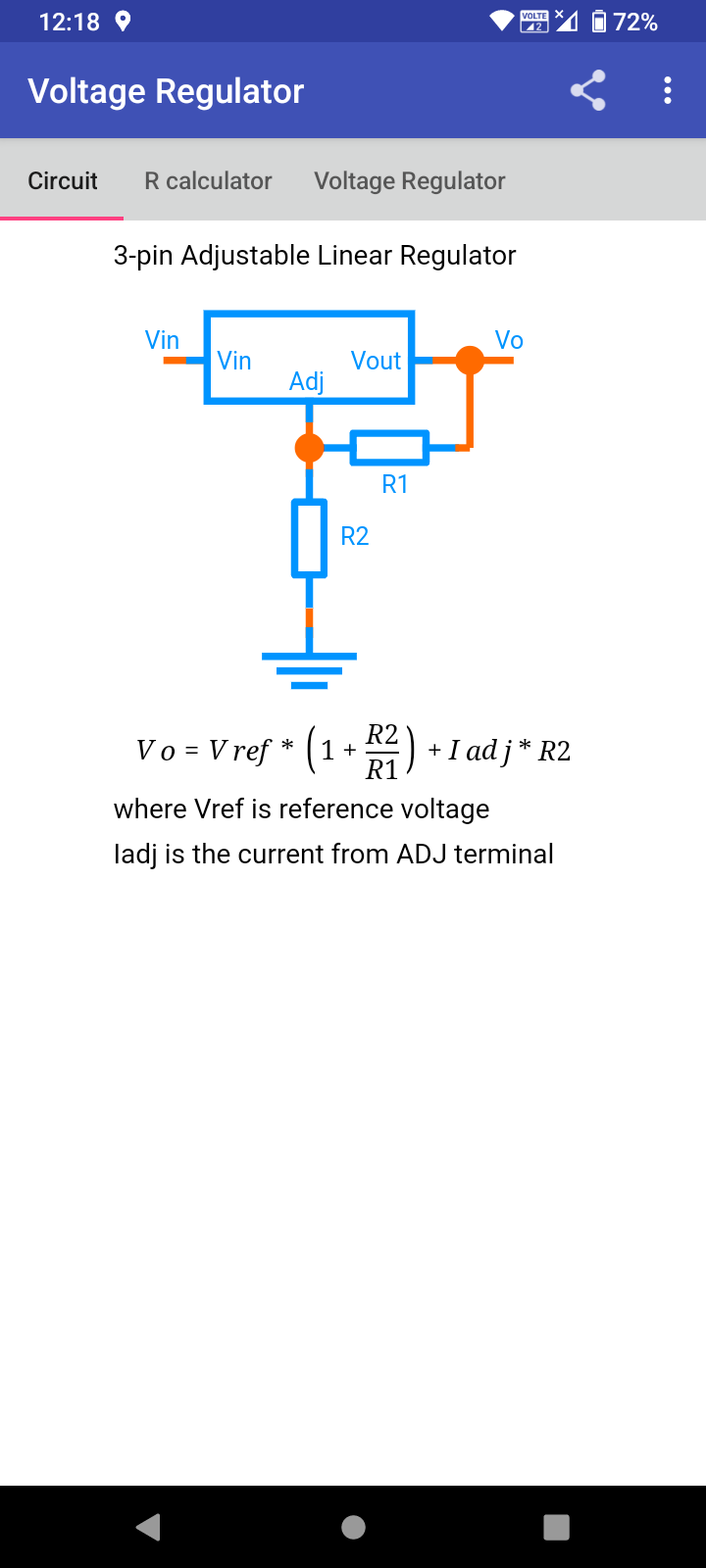 اسکرین شات 4 برنامه Voltage Regulator