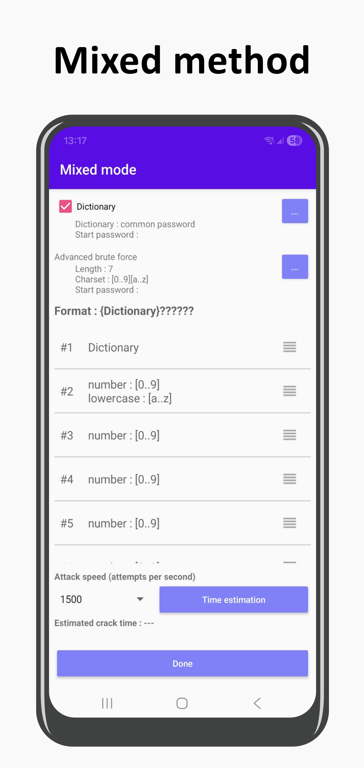 اسکرین شات 5 برنامه ZIP password recovery