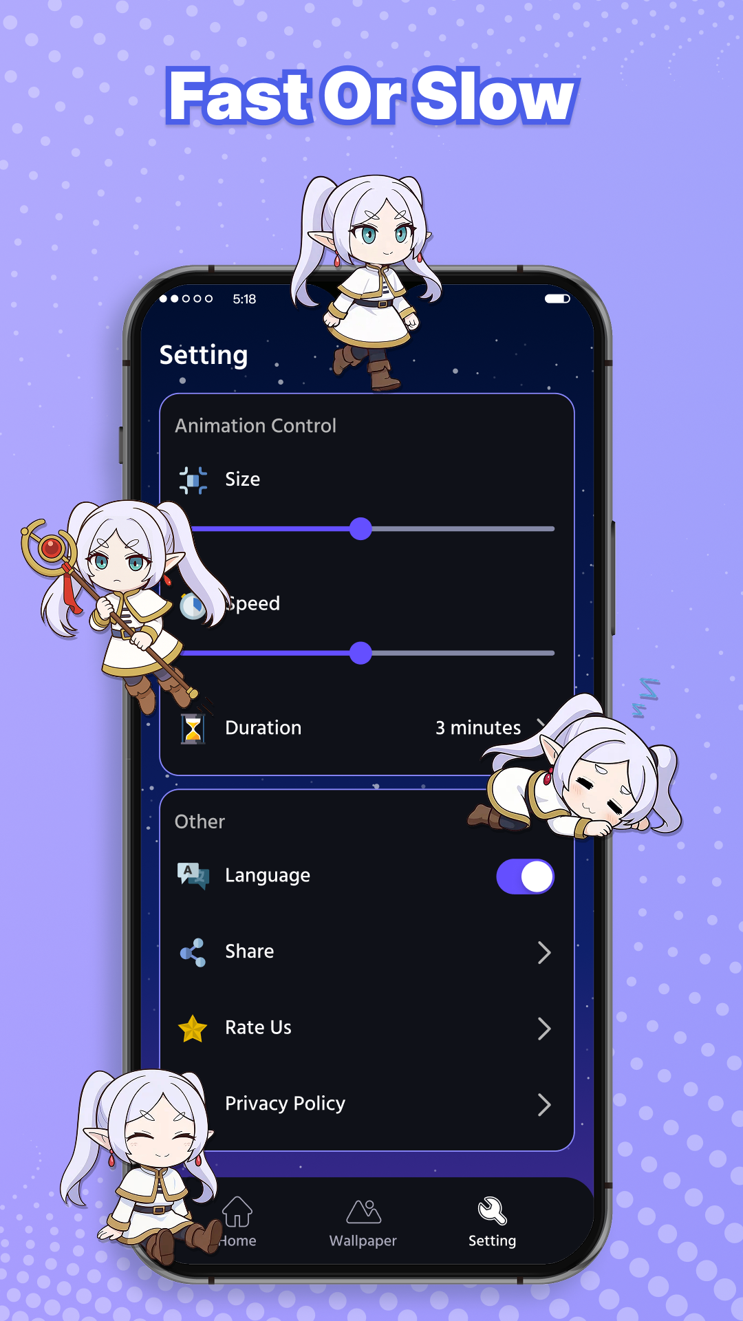 اسکرین شات 4 برنامه Pet Pals - Anime Fun on Screen