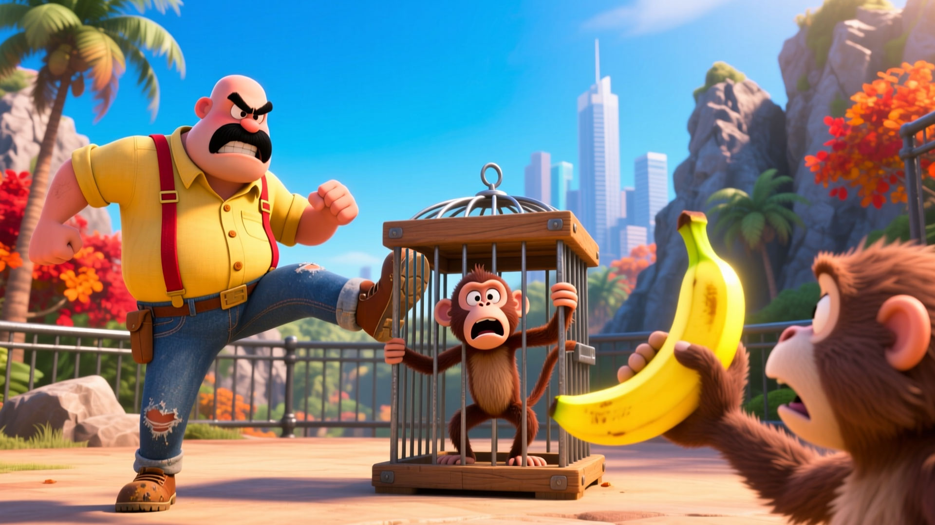 اسکرین شات 1 بازی I am Mini Naughty Monkey