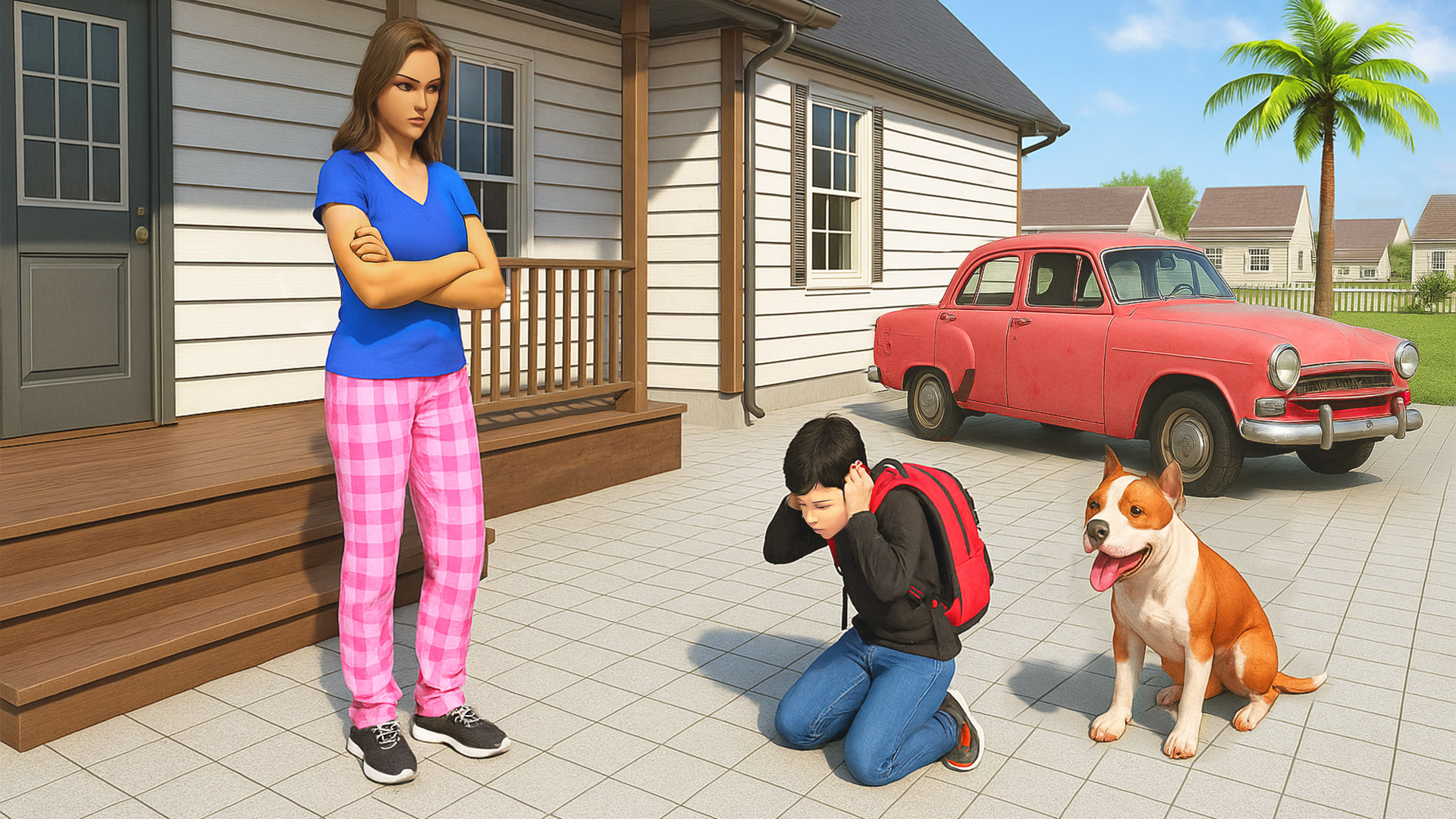اسکرین شات 3 بازی School Run Boy: Life Simulator