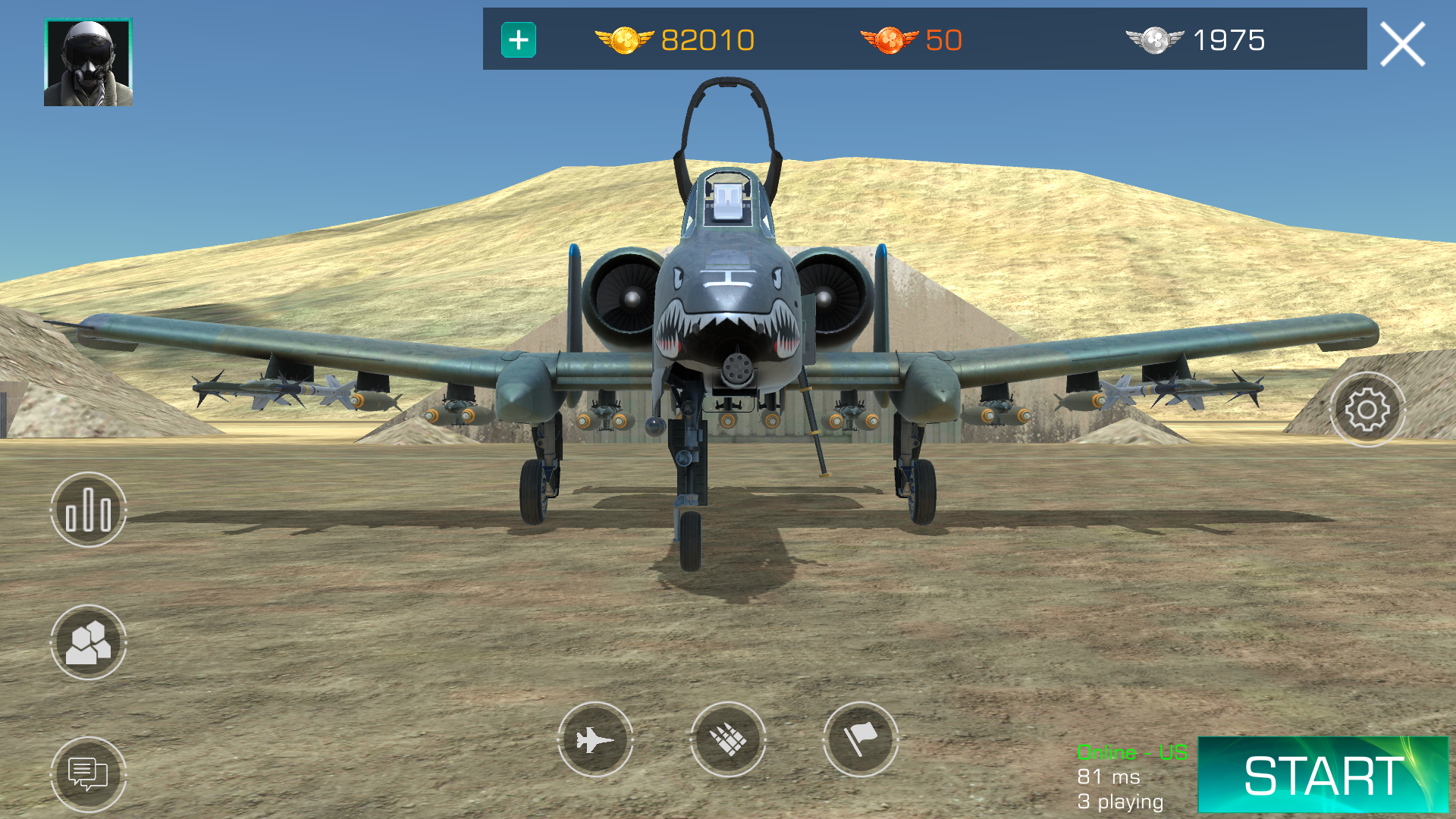 اسکرین شات 1 بازی GS4: Realistic Air Combat
