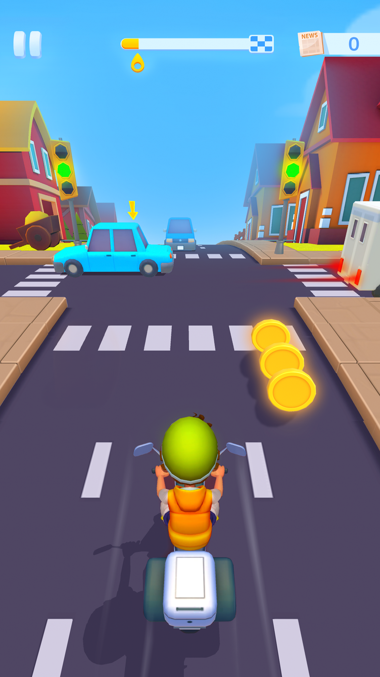 اسکرین شات 2 بازی Paper Boy Race: Running game