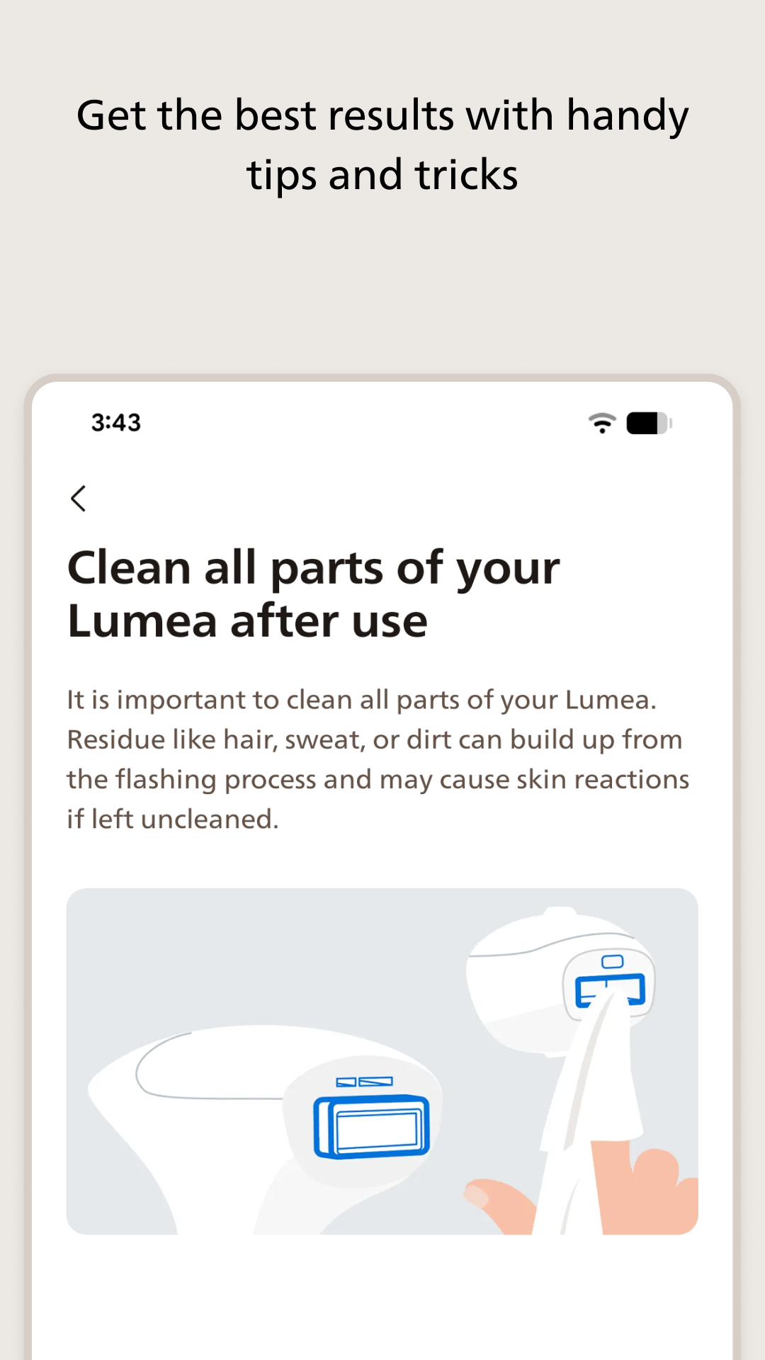 اسکرین شات 4 برنامه Philips Lumea IPL