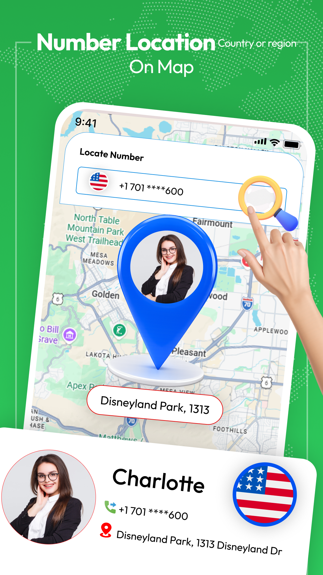 اسکرین شات 2 برنامه Phone number location tracker