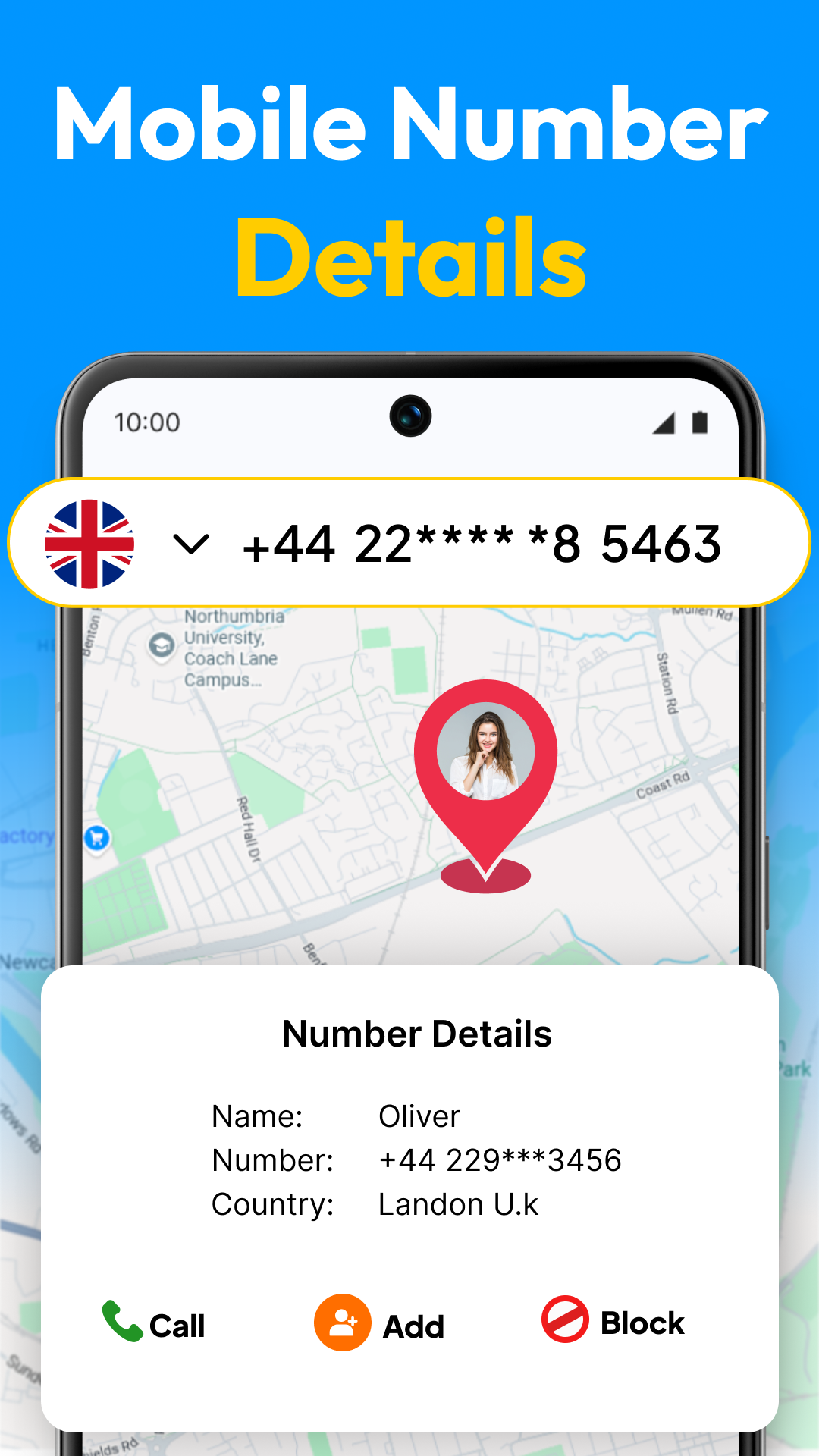 اسکرین شات 4 برنامه Phone number location tracker