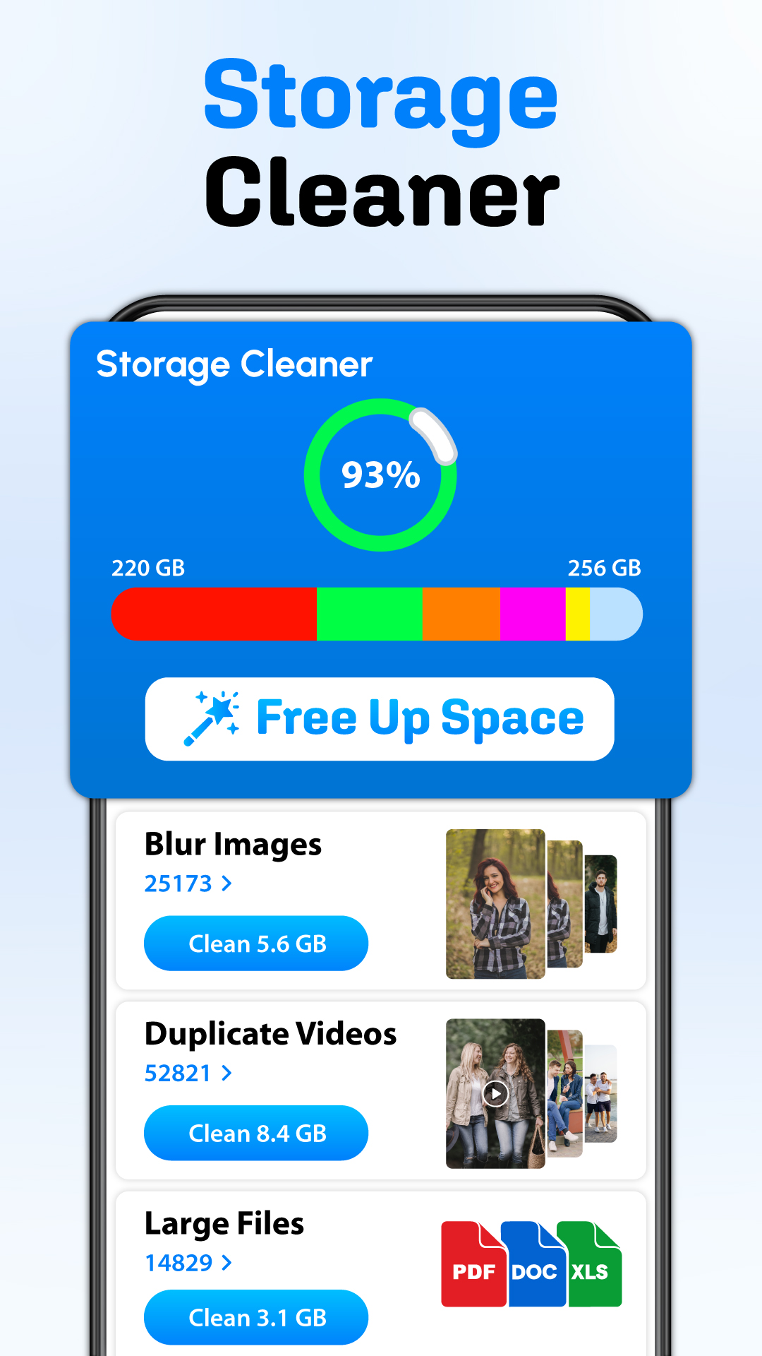 اسکرین شات 1 برنامه Storage Cleaner for Android