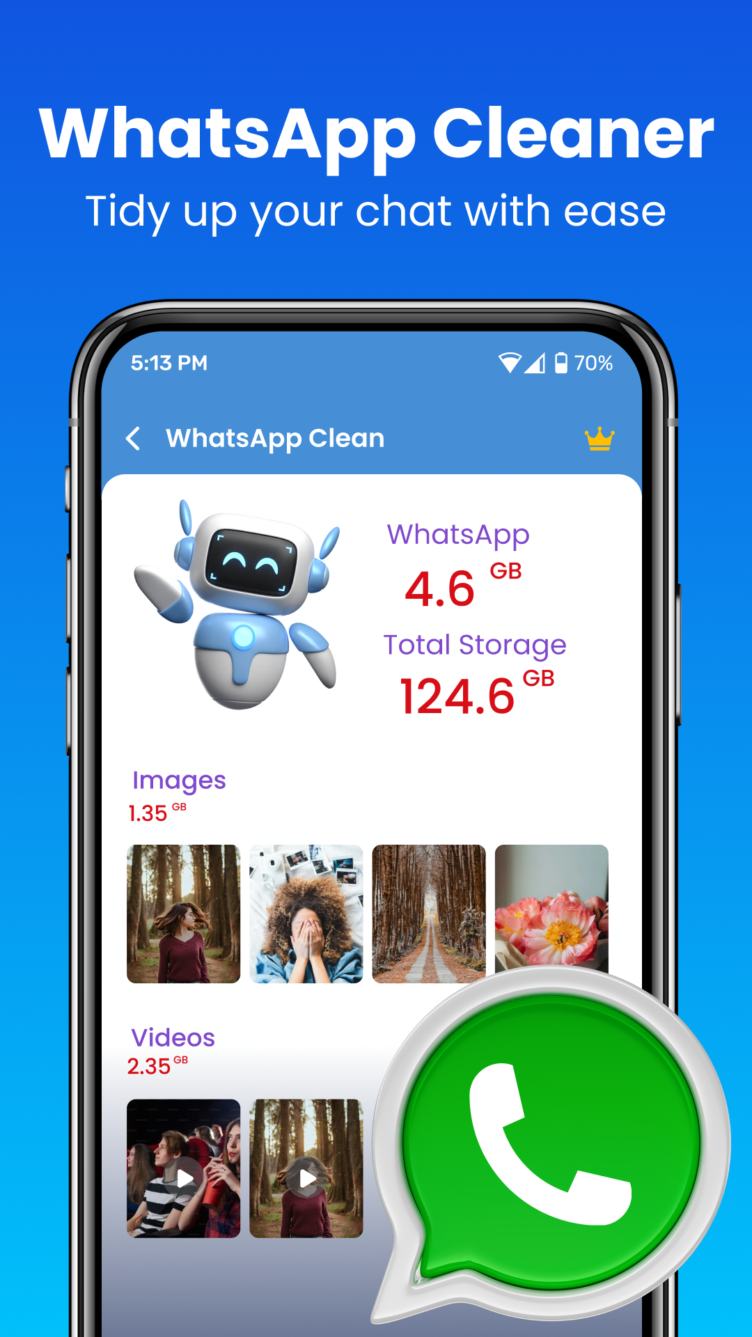 اسکرین شات 2 برنامه Cleaner: AI Phone Clean