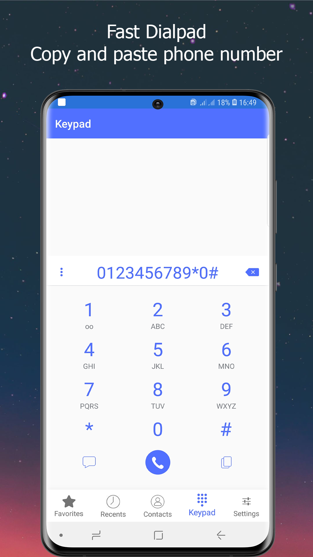 اسکرین شات 4 برنامه Phone Dialer: Contacts & Calls