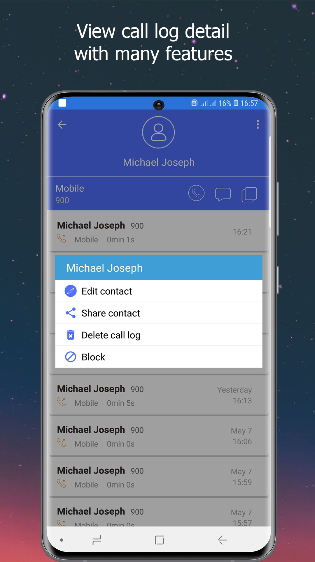 اسکرین شات 1 برنامه Phone Dialer: Contacts & Calls