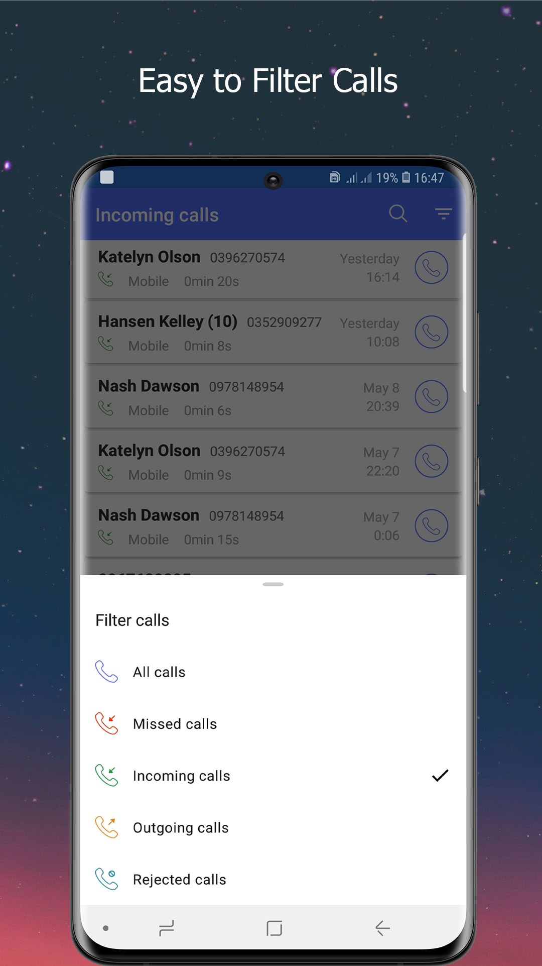 اسکرین شات 7 برنامه Phone Dialer: Contacts & Calls