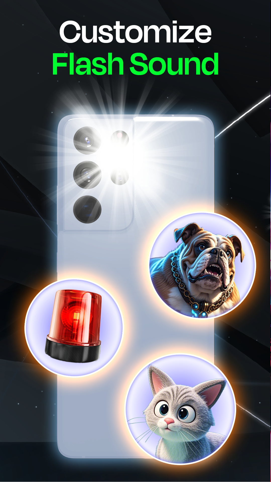 اسکرین شات 2 برنامه LED Flashlight - Flash Alert