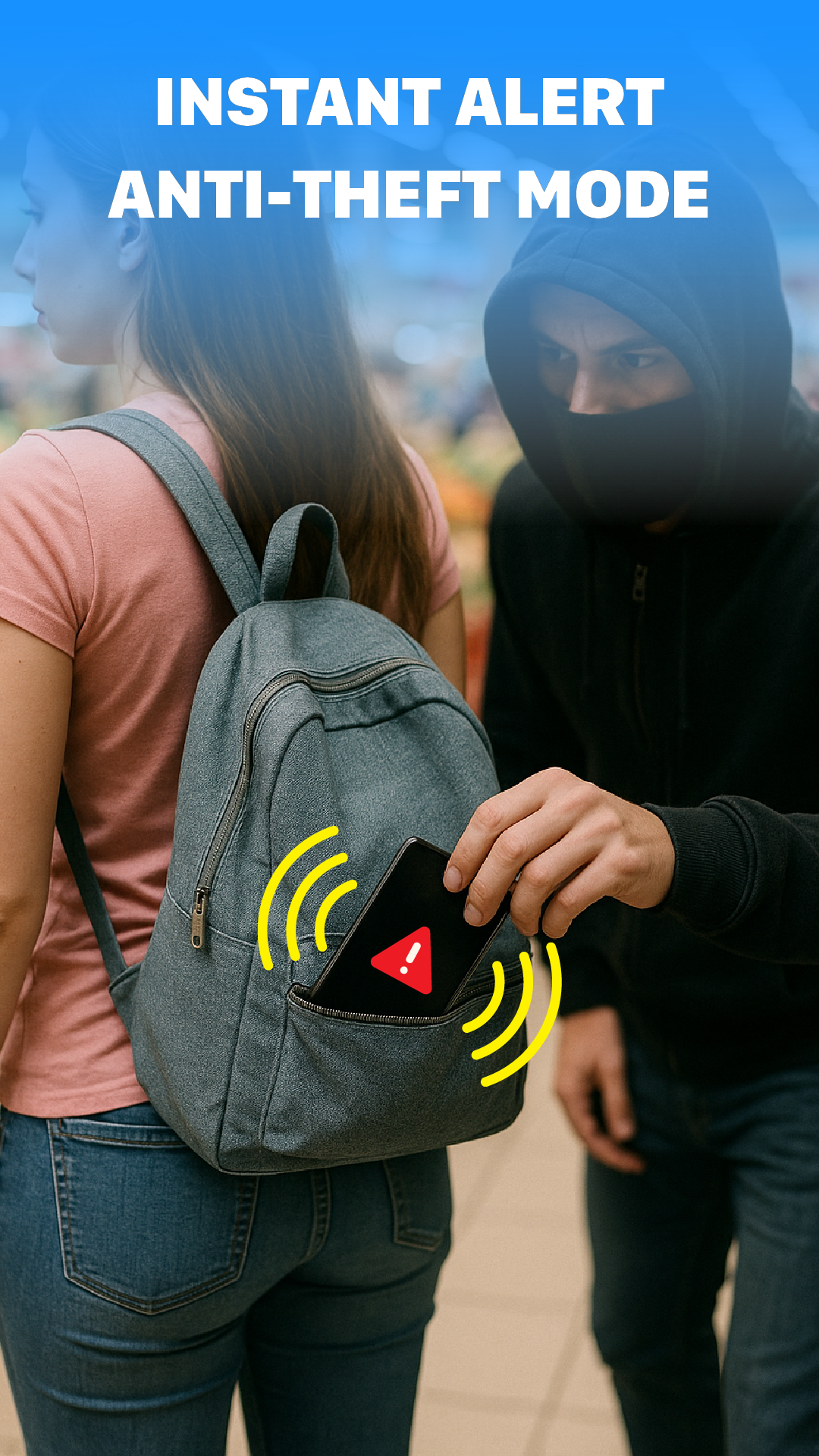 اسکرین شات 1 برنامه Anti Theft Phone Alarm
