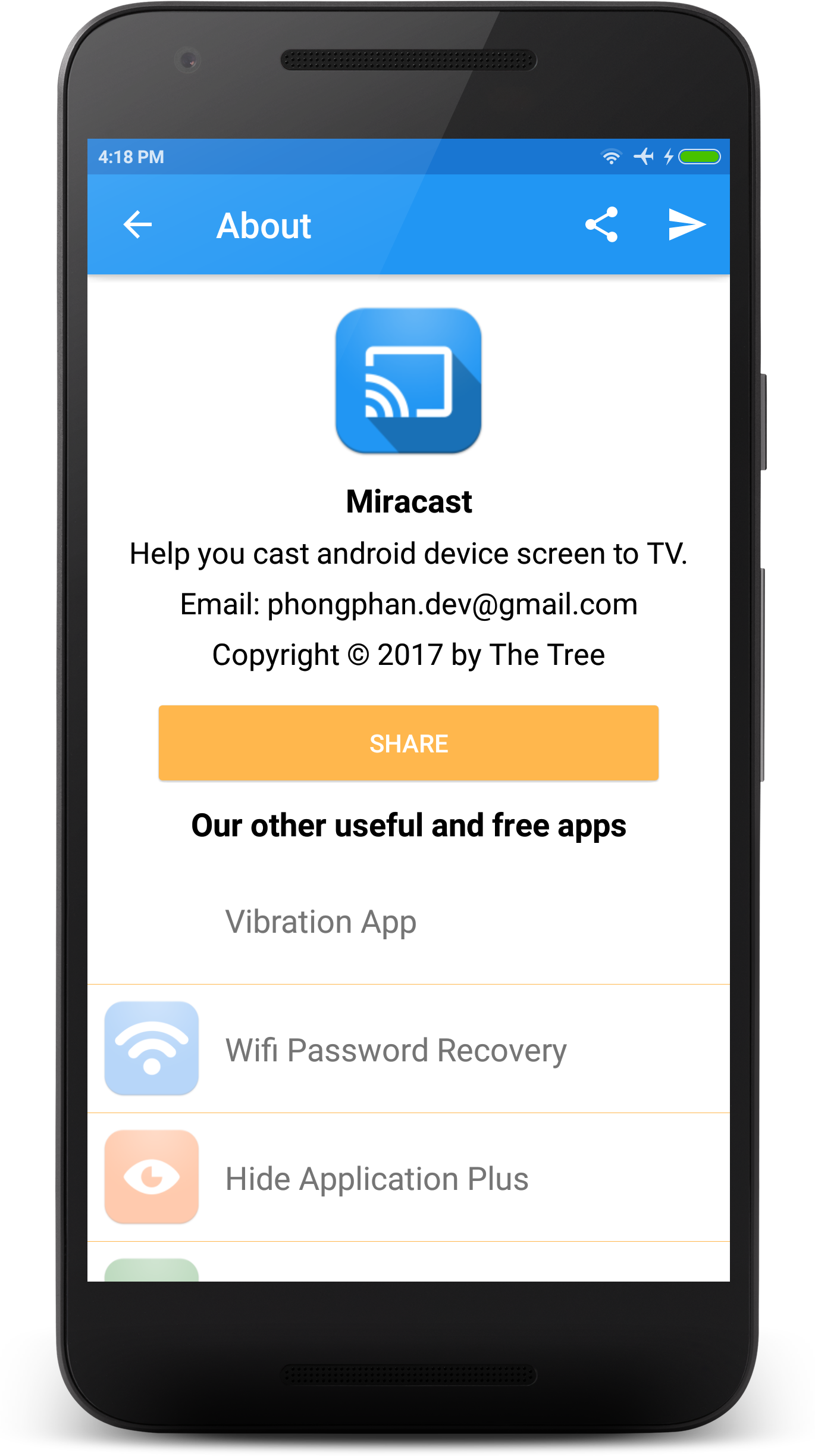 اسکرین شات 6 برنامه Miracast - Wifi Display
