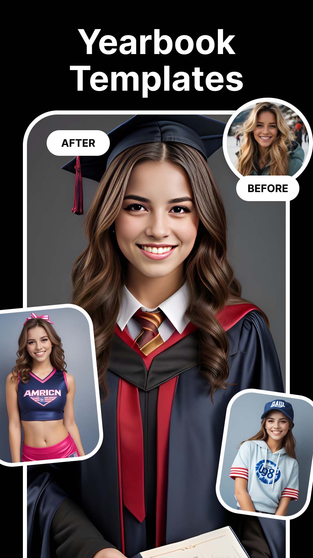 اسکرین شات 4 برنامه LookLab: AI Yearbook Photo Art