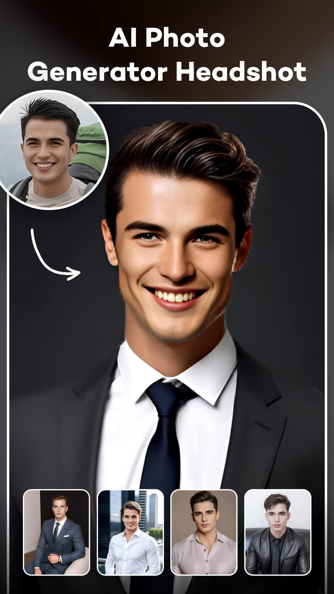 اسکرین شات 1 برنامه LookLab: AI Yearbook Photo Art