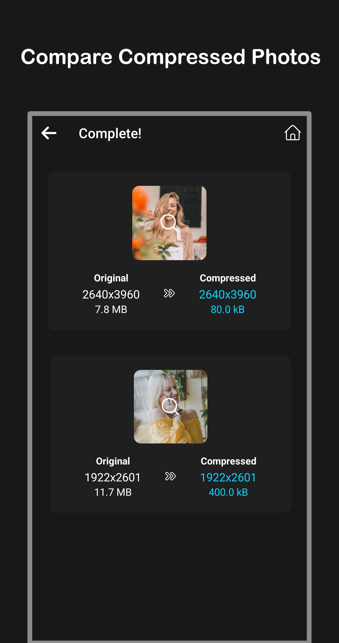 اسکرین شات 4 برنامه Photo and Picture Resizer