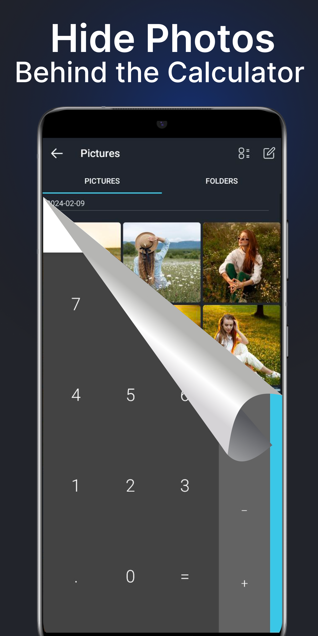 اسکرین شات 4 برنامه Calculator Lock Hide App Photo