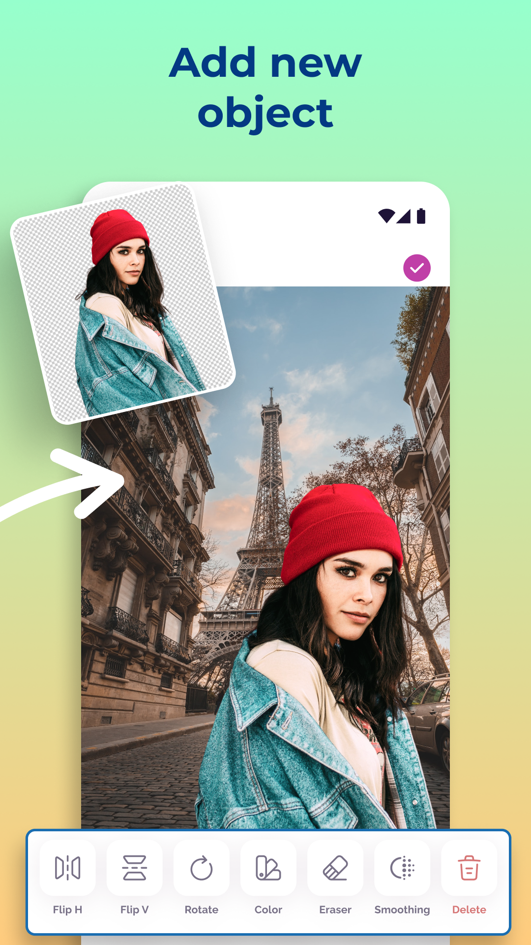 اسکرین شات 3 برنامه Cut and Paste Photos