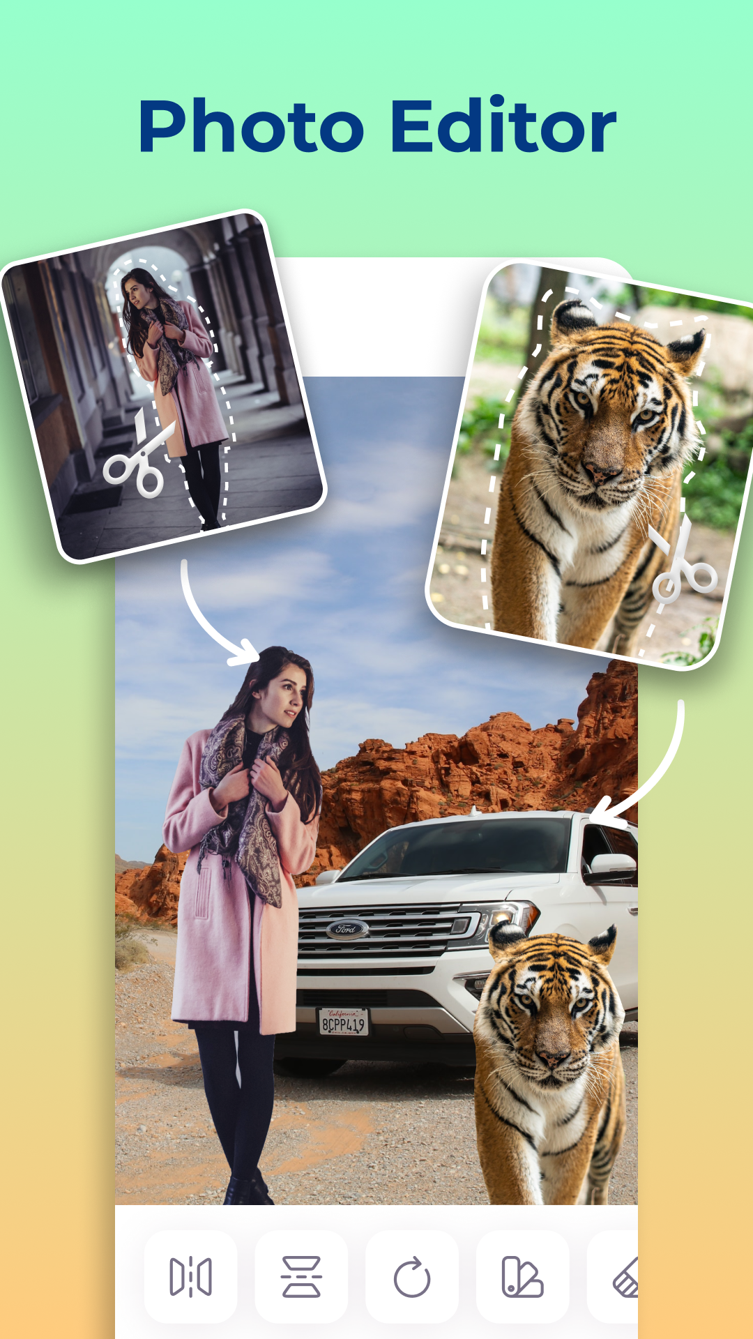 اسکرین شات 1 برنامه Cut and Paste Photos