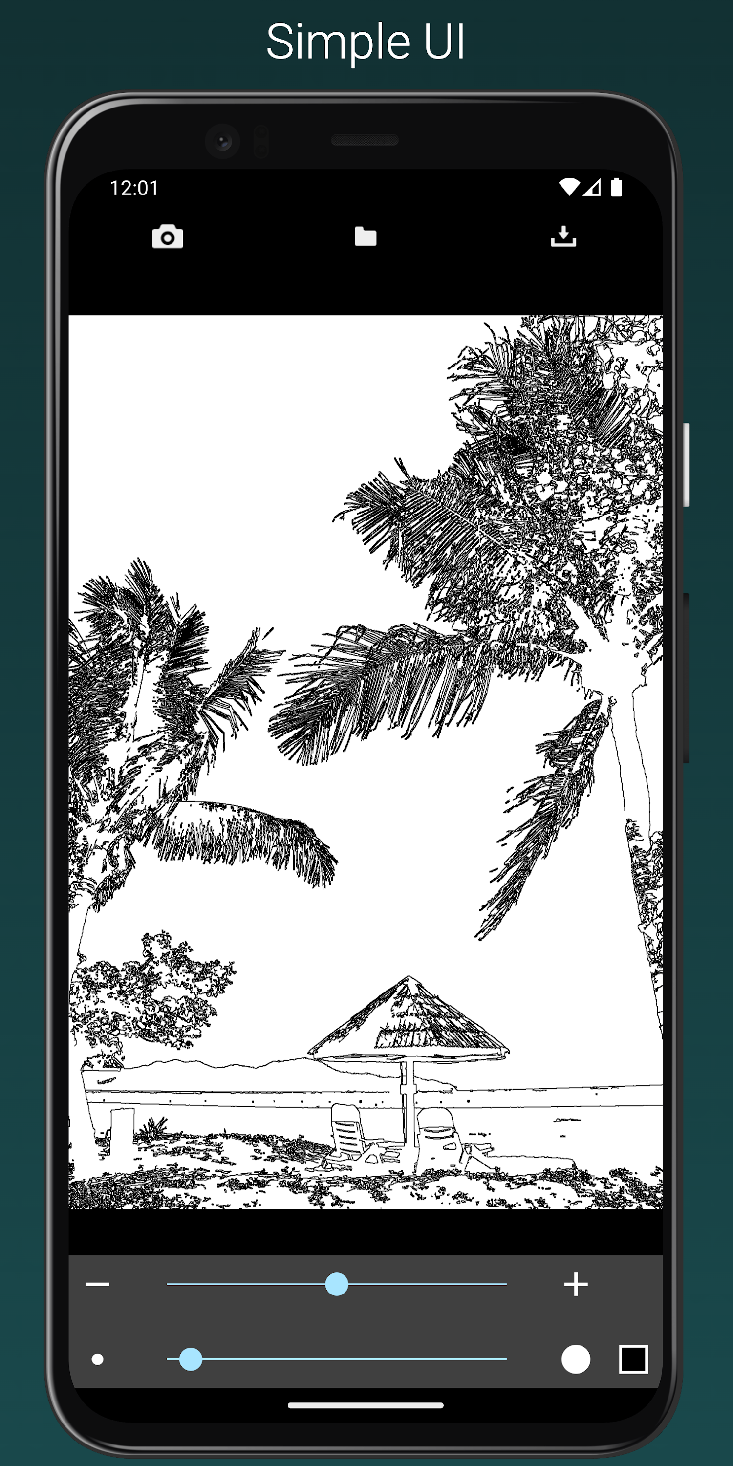اسکرین شات 1 برنامه Outline Photo