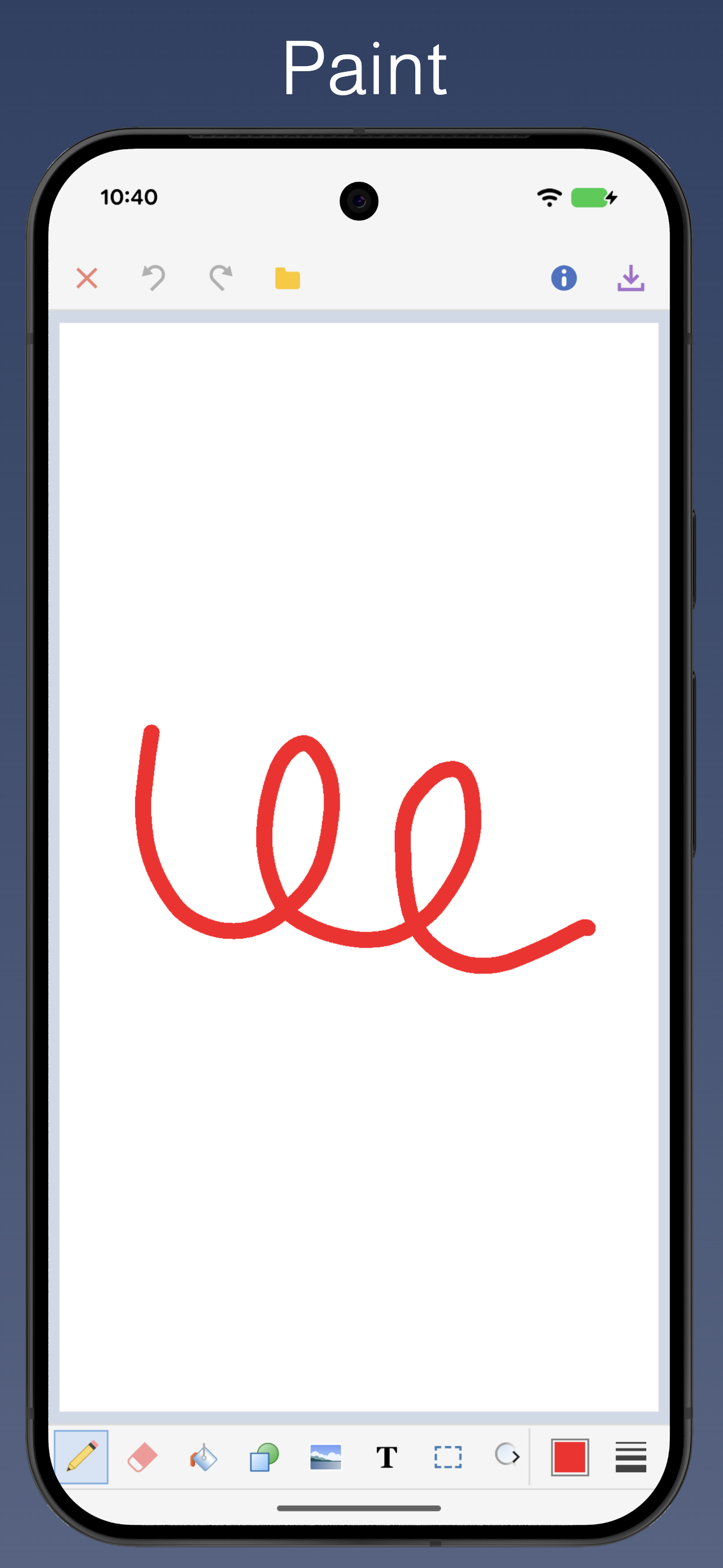 اسکرین شات 1 برنامه Paint