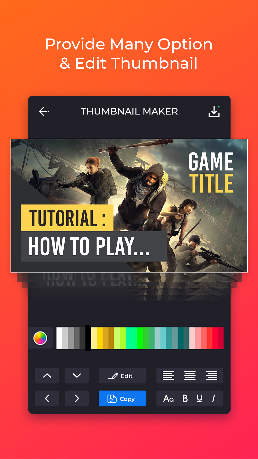 اسکرین شات 2 برنامه Thumbnail Maker & Thumb Art