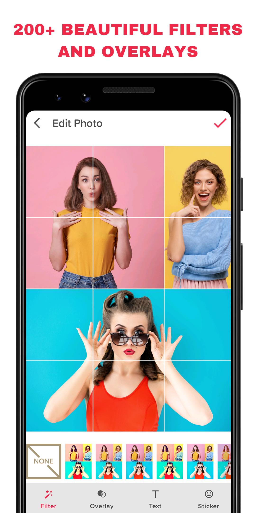 اسکرین شات 5 برنامه Grid Post - Photo Grid Maker