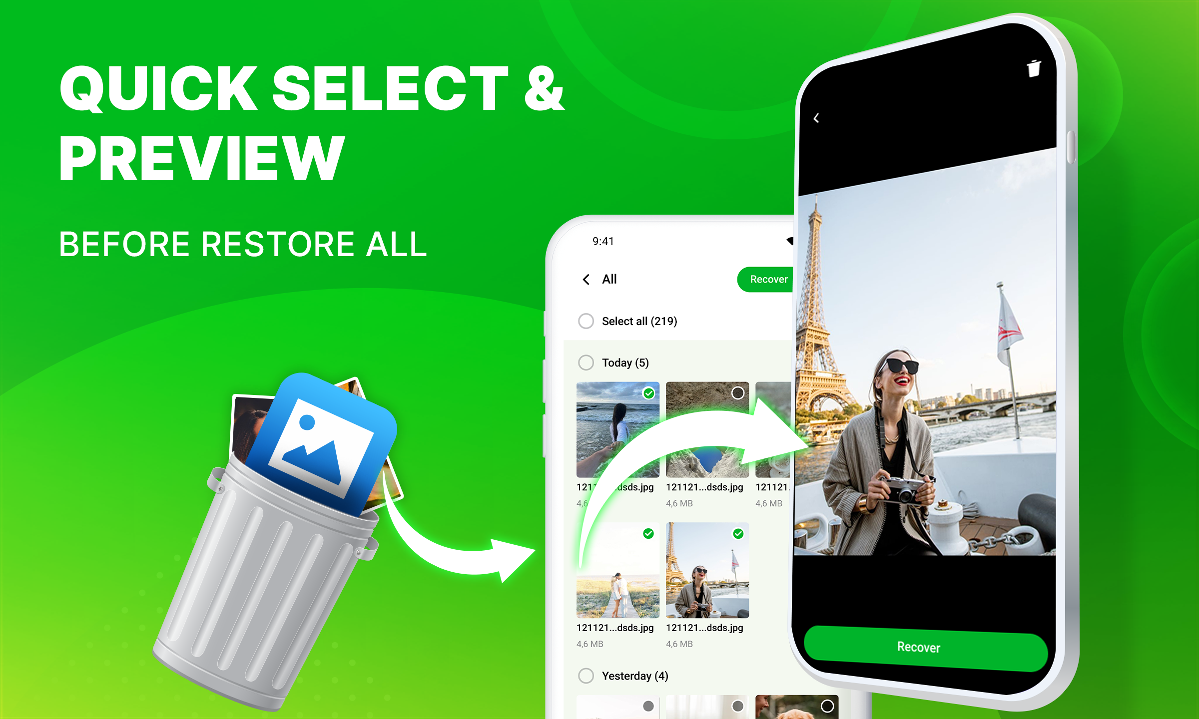 اسکرین شات 5 برنامه All File Recovery: Photo Video