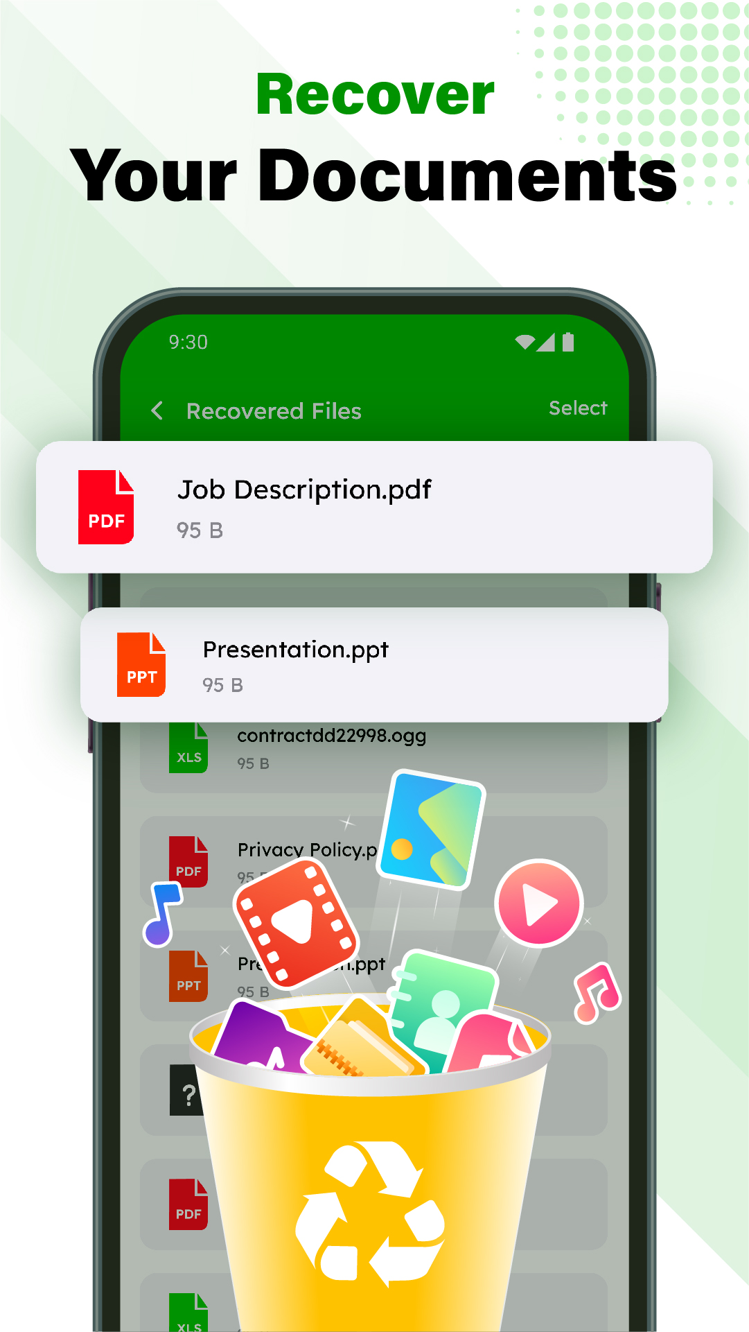 اسکرین شات 3 برنامه File Recovery & Photo Recovery