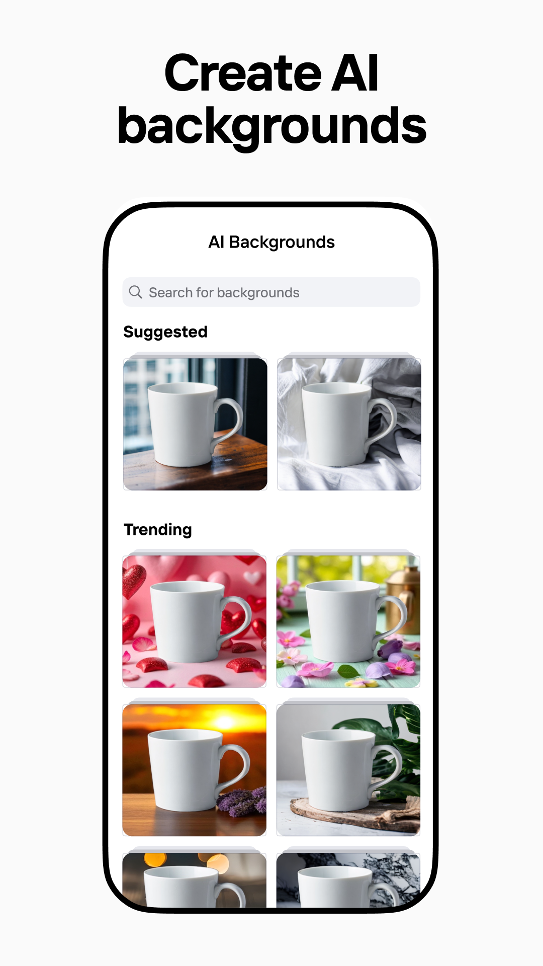 اسکرین شات 1 برنامه Photoroom: AI Photo Editor