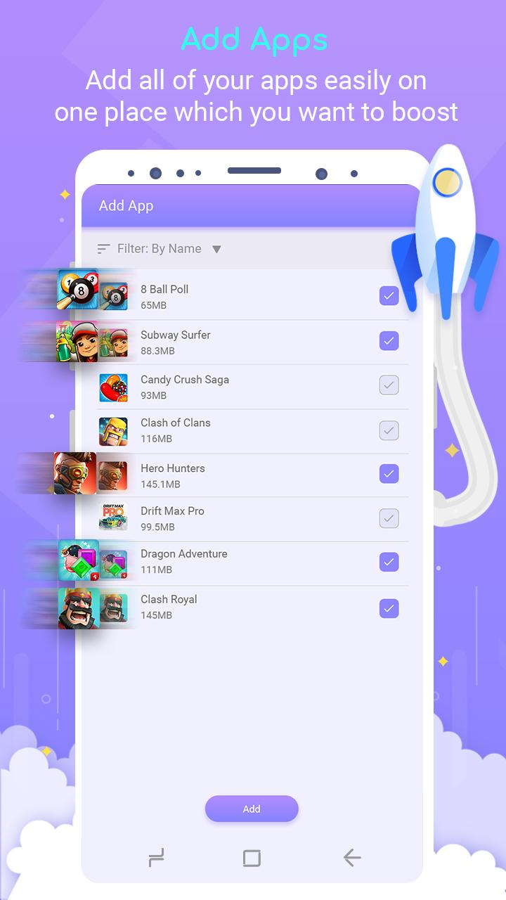 اسکرین شات 5 برنامه Game Booster -One Tap Launcher