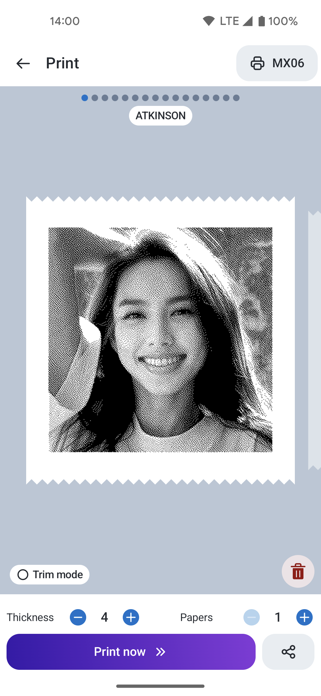 اسکرین شات 2 برنامه Fun Printer–mini cat print app